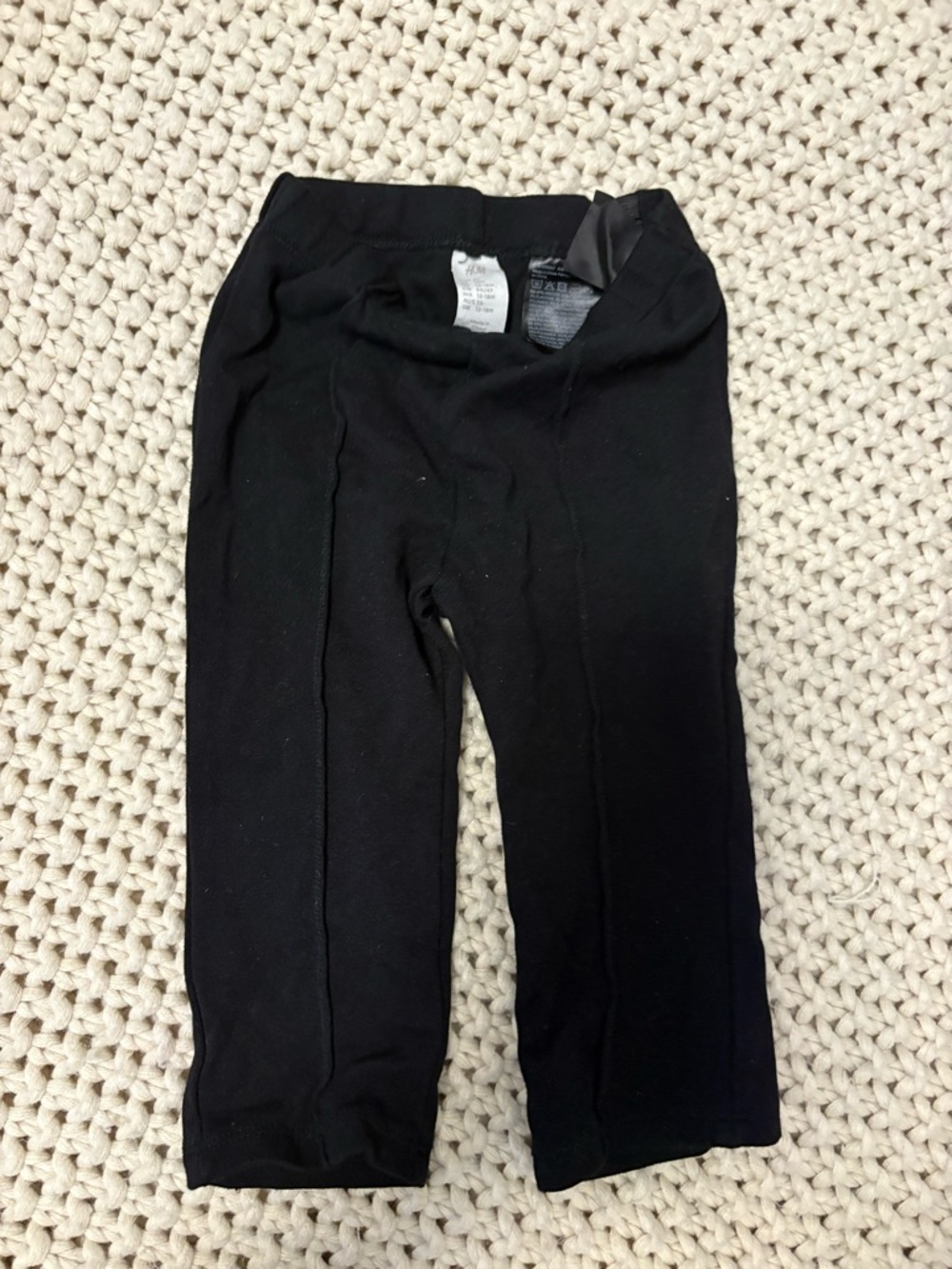 12-18 month H&M pitch black leggings